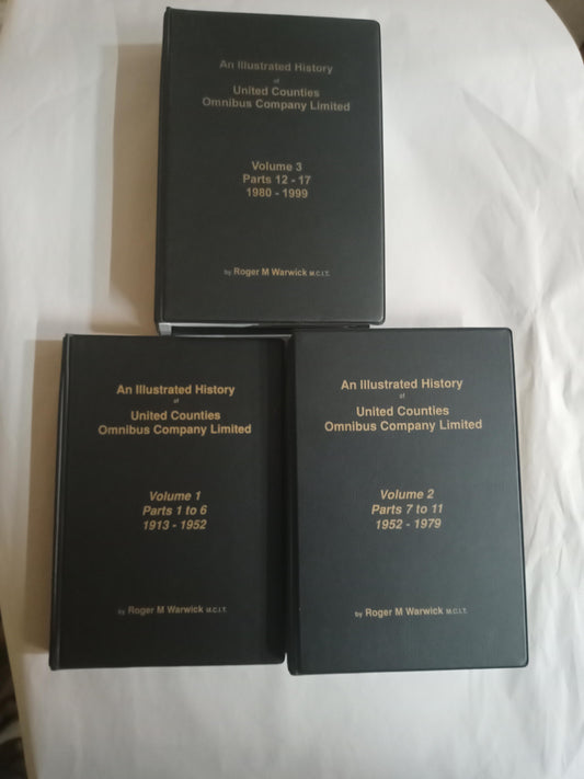 An Illustrated History Of United Counties Omnibus Company Limited.  (17 Volumes Complete Set In 3 Binders)