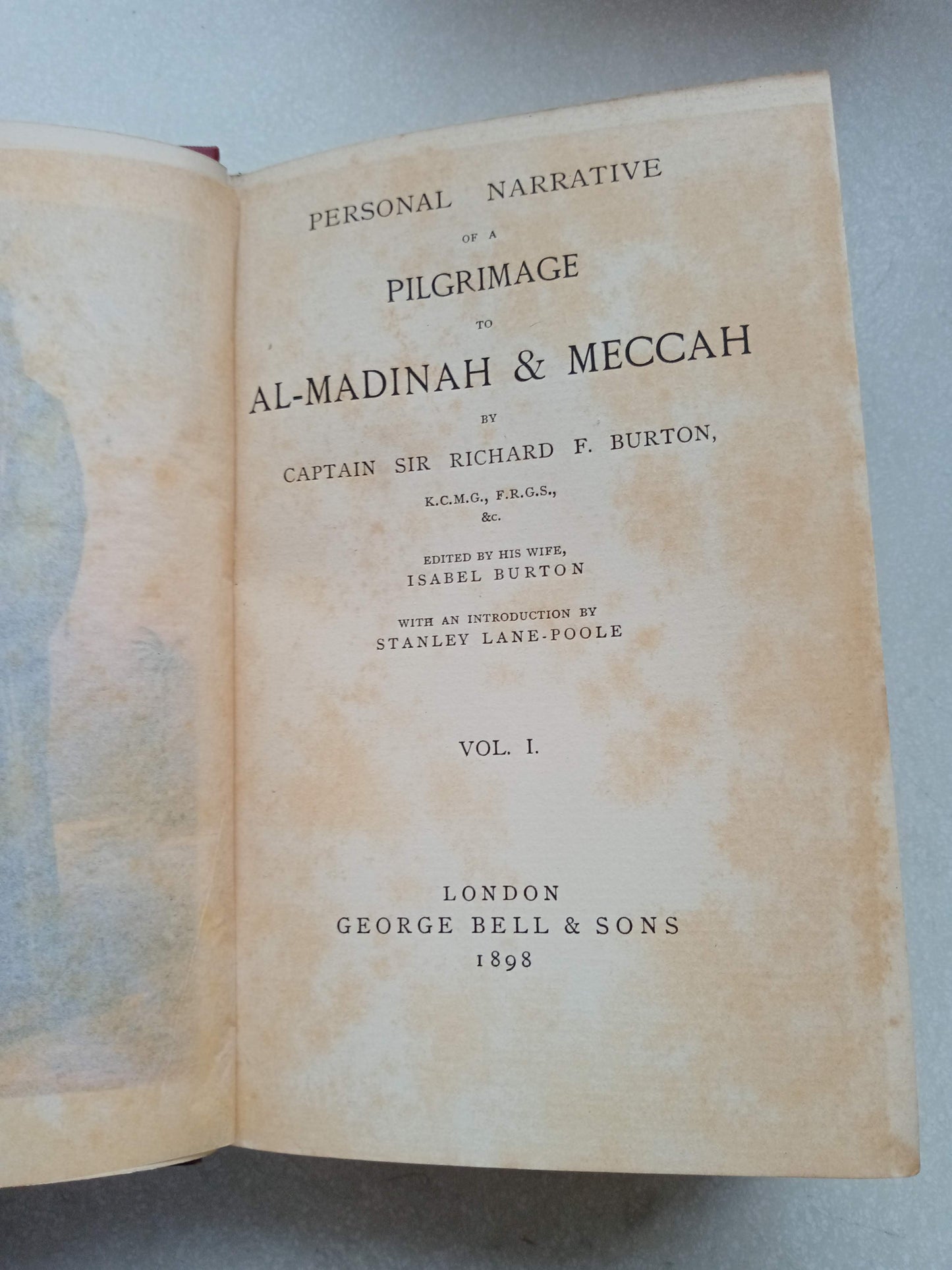 Personal Narrative Of A Pilgrimage To Al-Madinah And Meccah Vol I And II