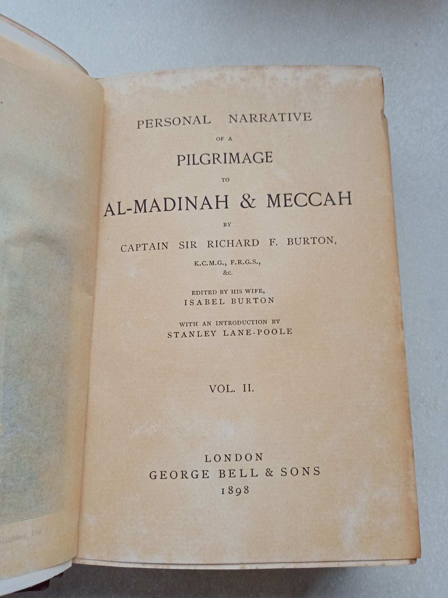 Personal Narrative Of A Pilgrimage To Al-Madinah And Meccah Vol I And II