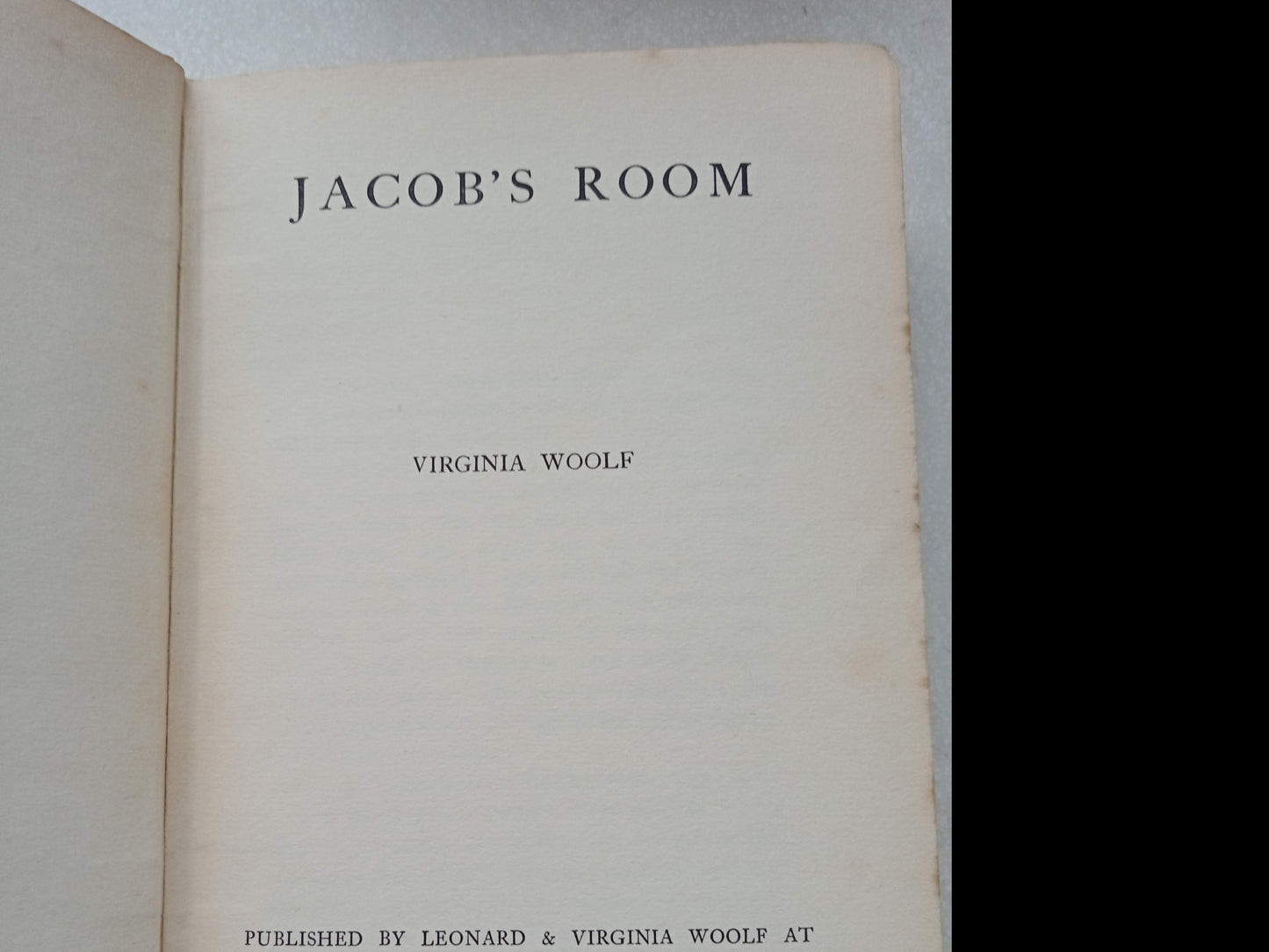 Jacob's Room. Virginia Woolf