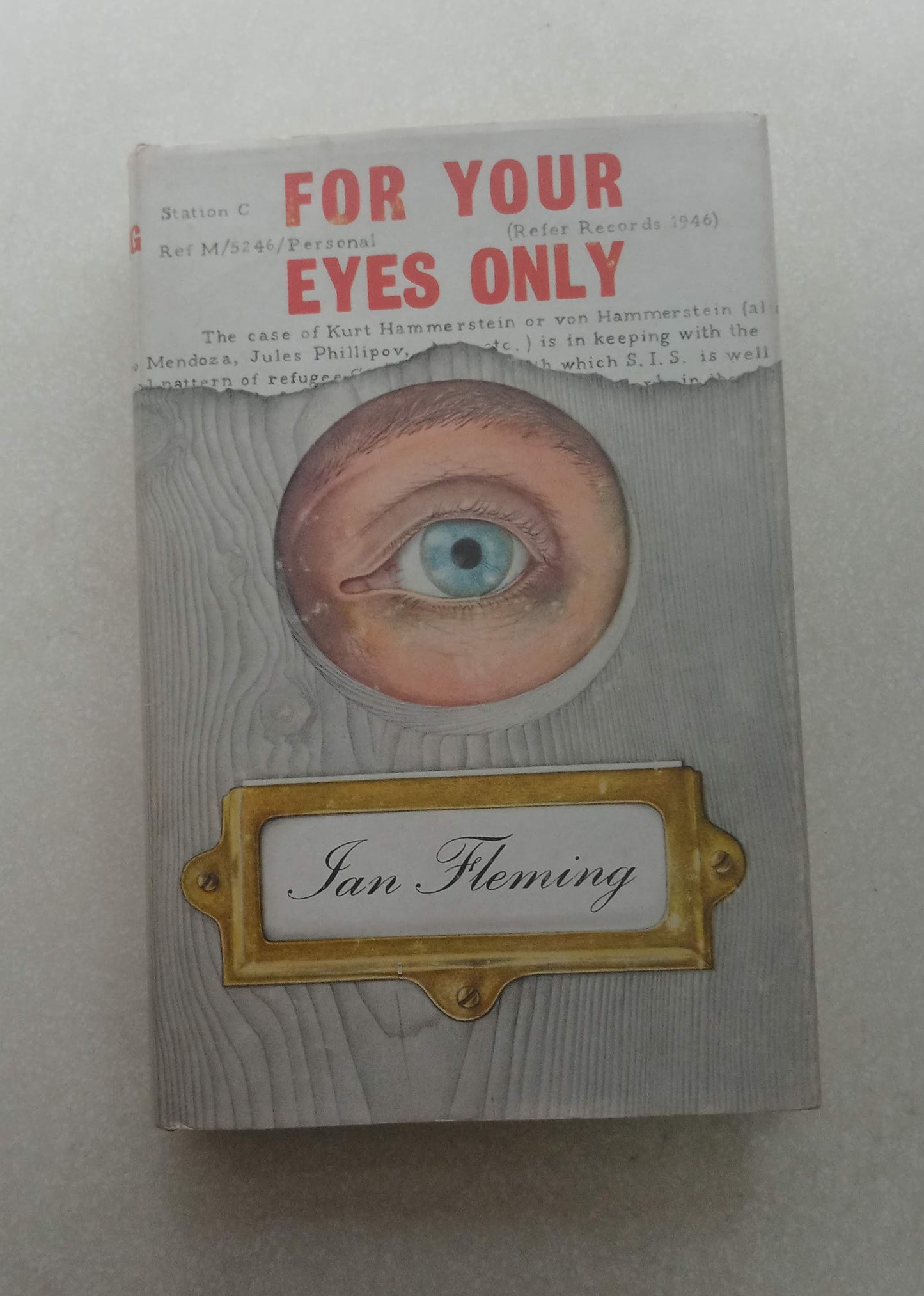 For Your Eyes Only. Ian Fleming. 3rd Printing 1962